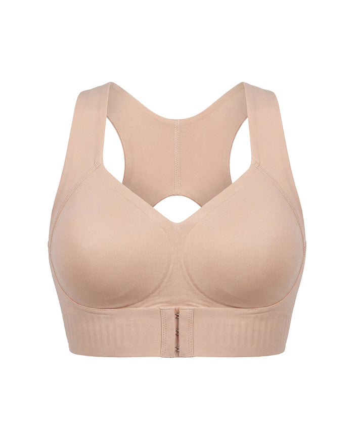 LEISHAPE Cross-Back Posture Bra - Nude product shot