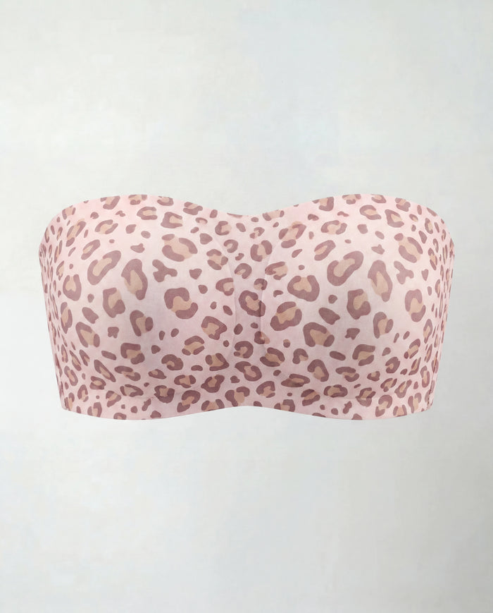 BareSculpt Strapless Invisible Bra - Pink Leopard