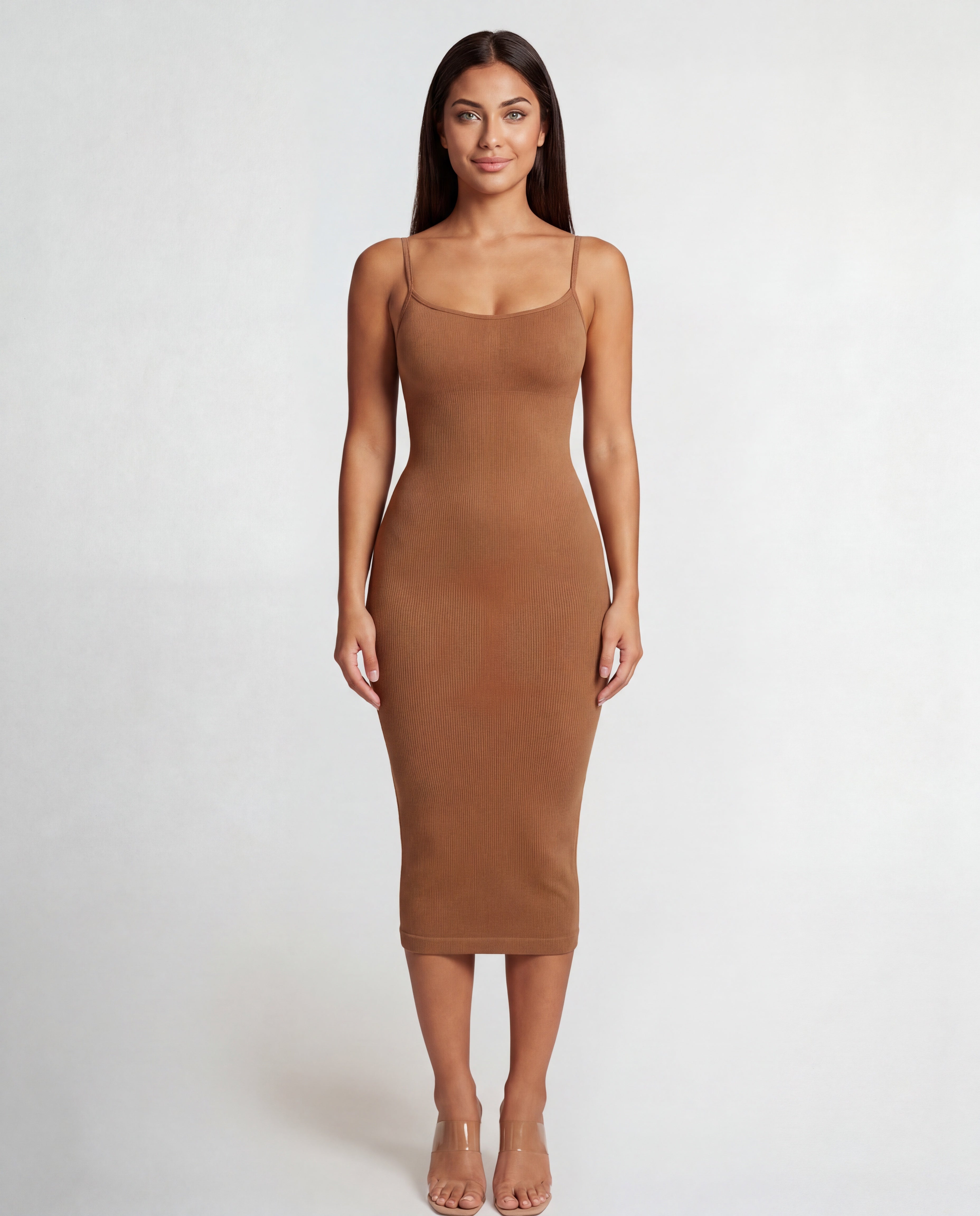 sculptdress-light-brown